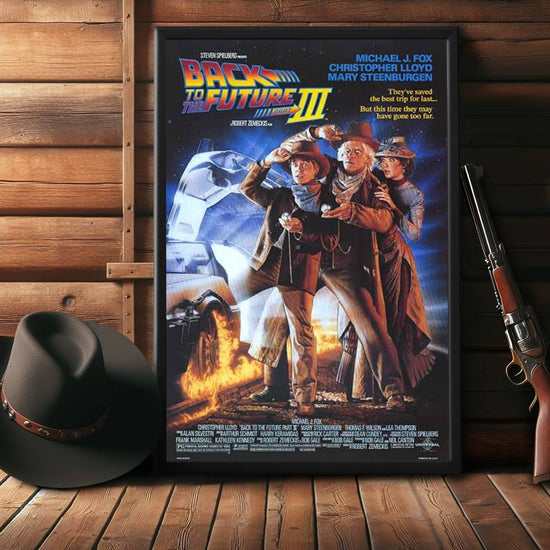 "Back To The Future 3" (1990) Framed Movie Poster