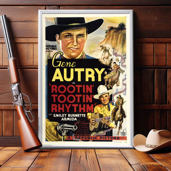 "Rootin' Tootin' Rhythm" (1937) Framed Movie Poster