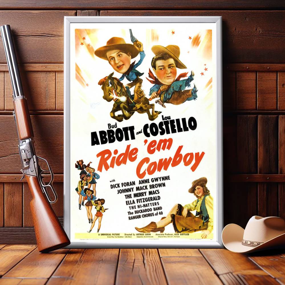 "Ride 'Em Cowboy" (1942) Framed Movie Poster