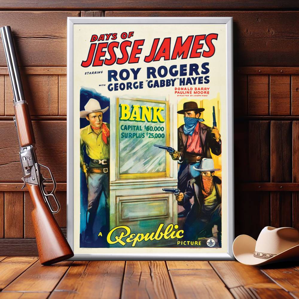 "Days Of Jesse James" (1939) Framed Movie Poster