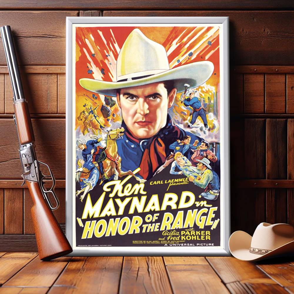 "Honor Of The Range" (1934) Framed Movie Poster