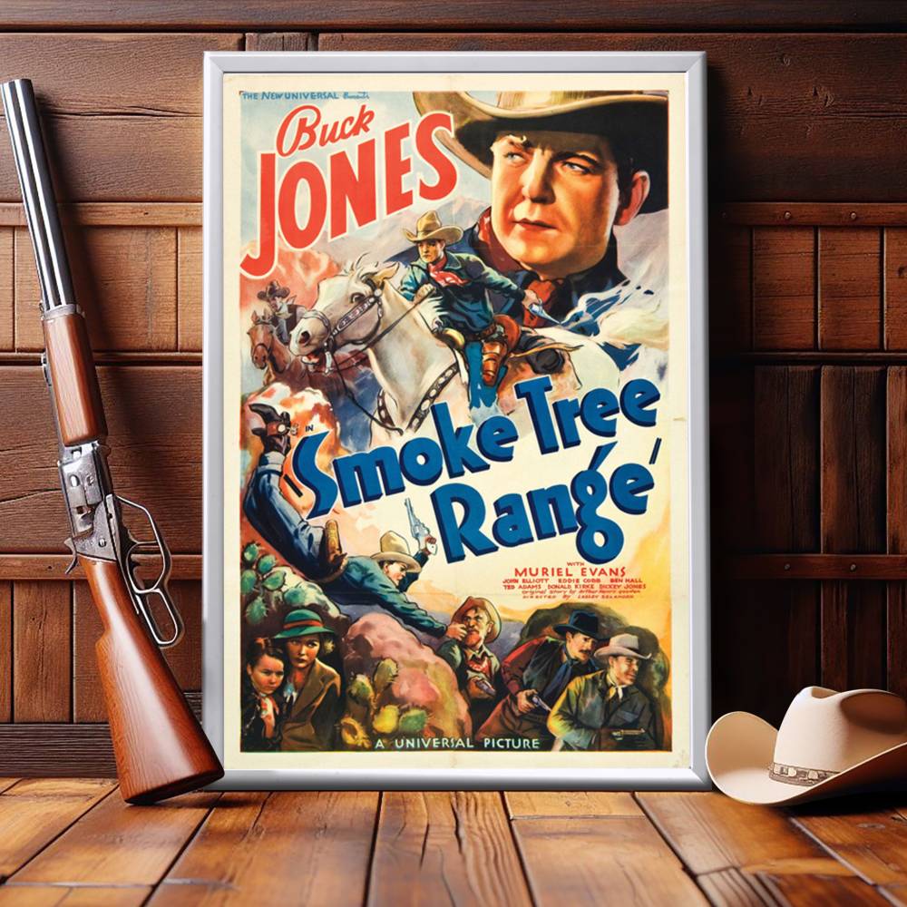 "Smoke Tree Range" (1937) Framed Movie Poster