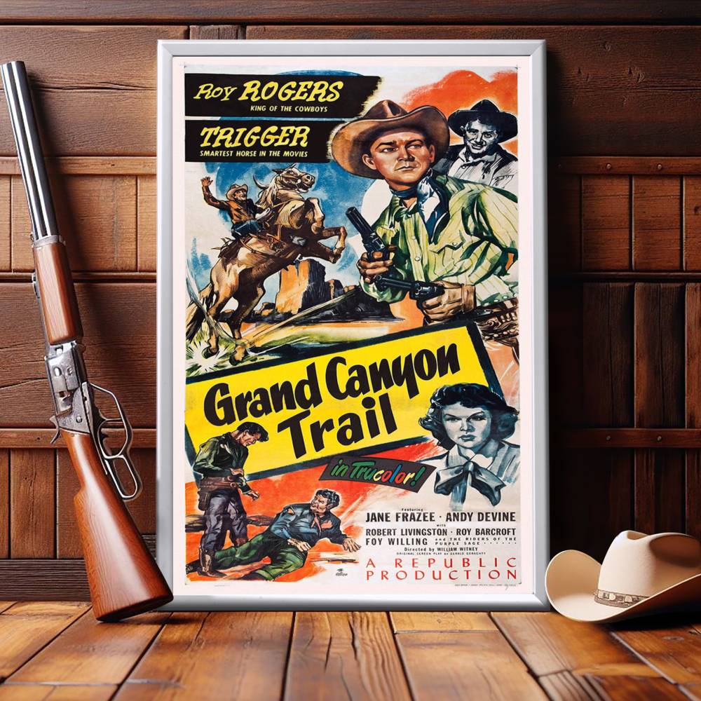 "Grand Canyon Trail" (1948) Framed Movie Poster