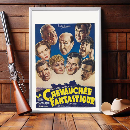 "Stagecoach (French)" (1939) Framed Movie Poster