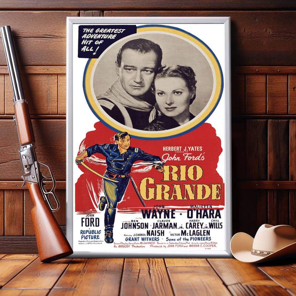 "Rio Grande" (1950) Framed Movie Poster