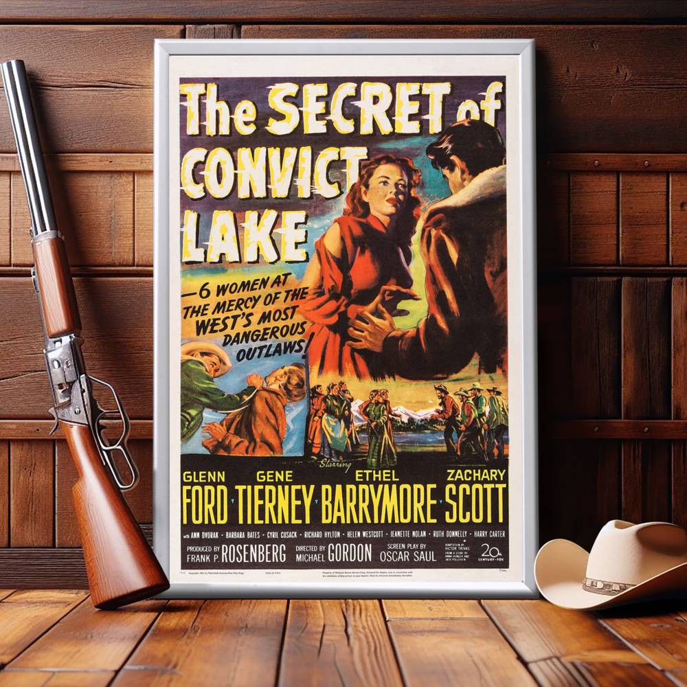 "Secret Of Convict Lake" (1951) Framed Movie Poster