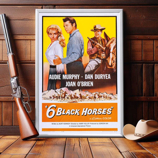 "Six Black Horses" (1962) Framed Movie Poster