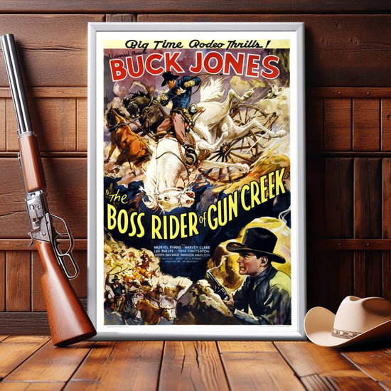 "Boss Rider Of Gun Creek" (1936) Framed Movie Poster