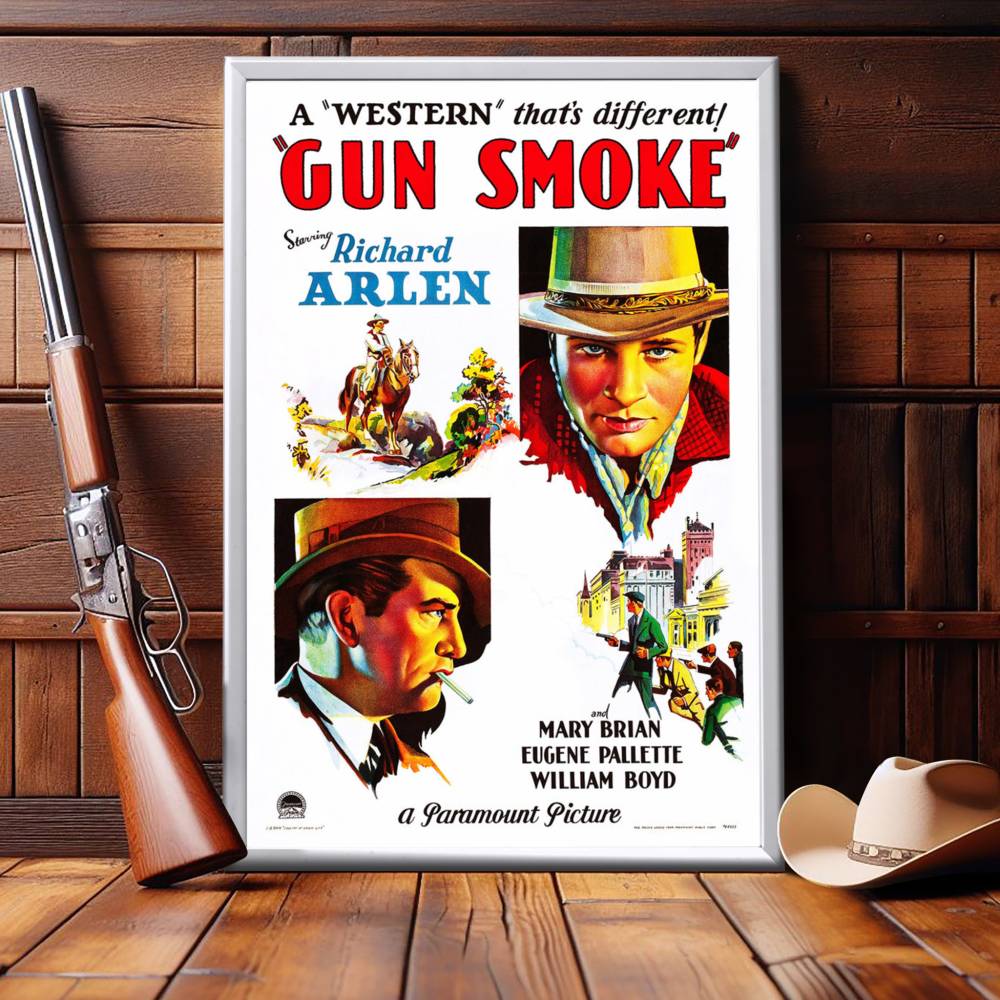 "Gun Smoke" (1931) Framed Movie Poster