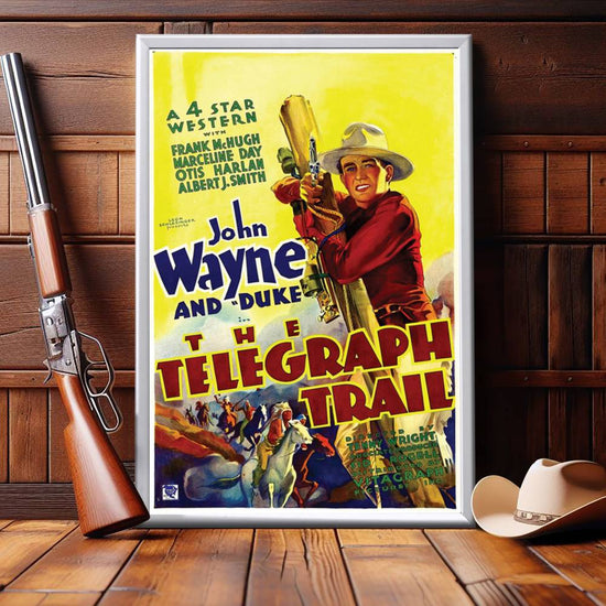 "Telegraph Trail" (1933) Framed Movie Poster