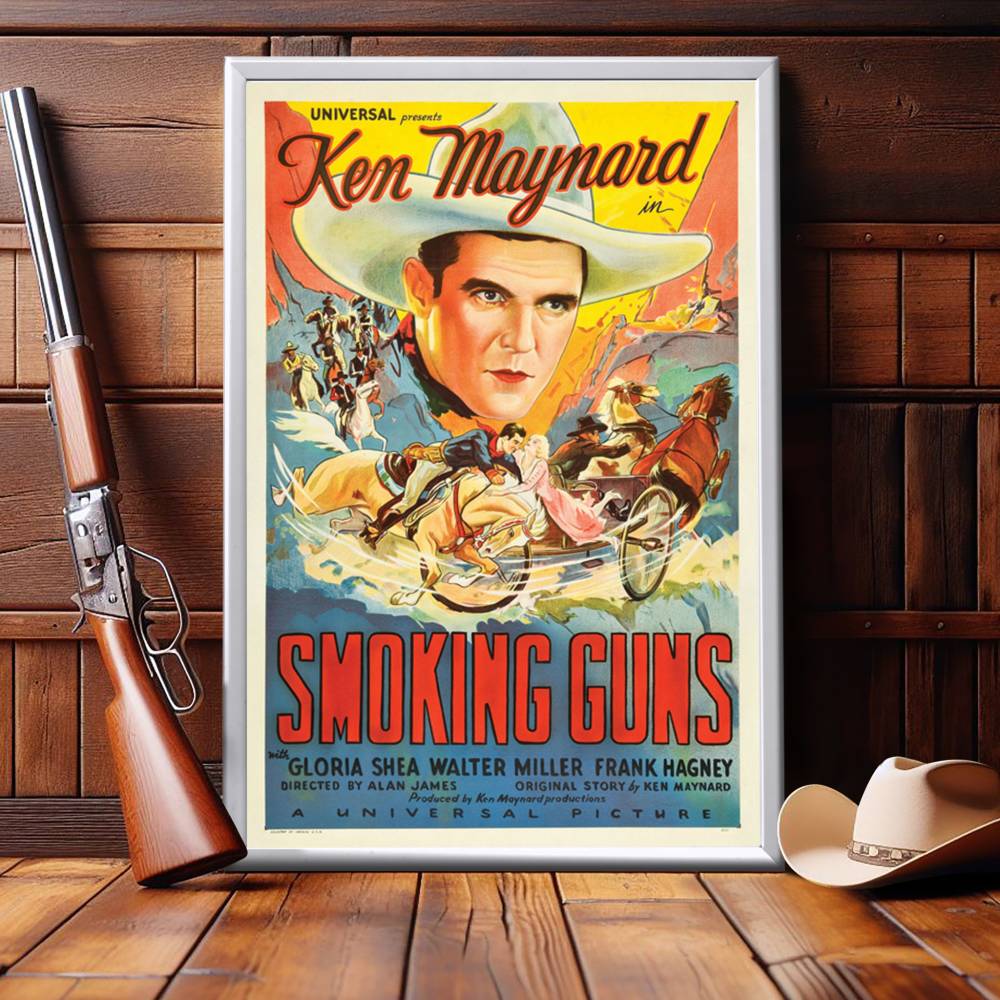 "Smoking Guns" (1934) Framed Movie Poster