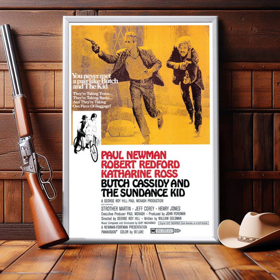 "Butch Cassidy And The Sundance Kid" (1969) Framed Movie Poster