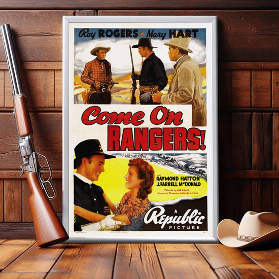 "Come On, Rangers" (1938) Framed Movie Poster