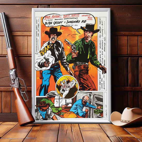 "Butch Cassidy And The Sundance Kid (Polish)" (1969) Framed Movie Poster