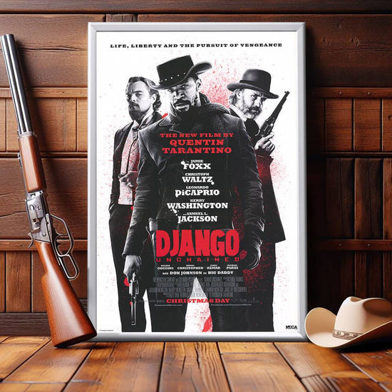"Django Unchained" (2012) Framed Movie Poster
