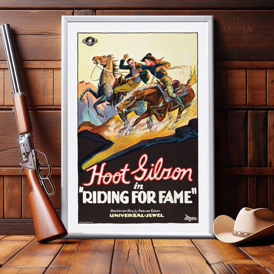 "Riding For Fame" (1928) Framed Movie Poster