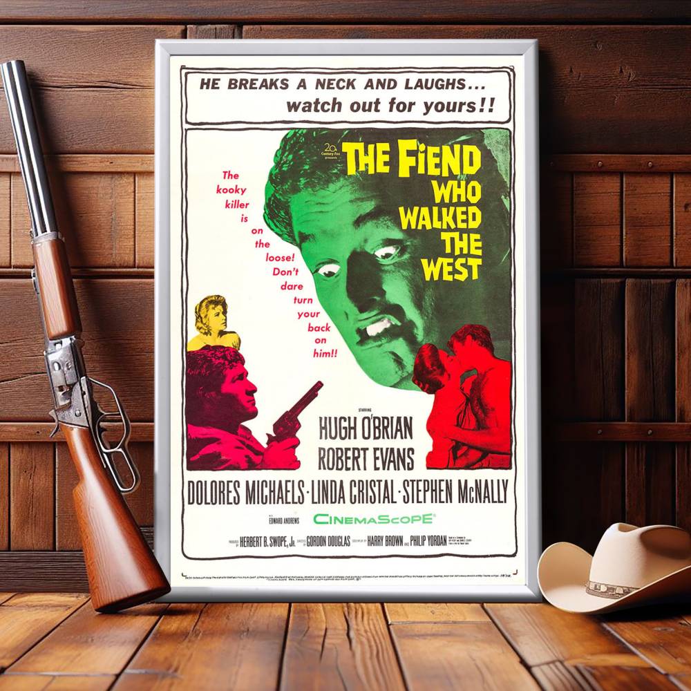 "Fiend Who Walked The West" (1958) Framed Movie Poster