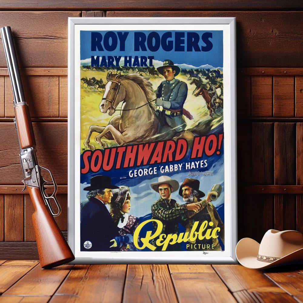 "Southward Ho!" (1939) Framed Movie Poster