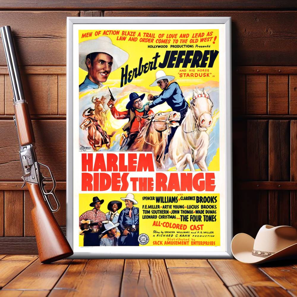 "Harlem Rides The Range" (1939) Framed Movie Poster