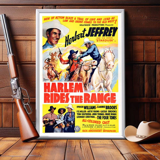 "Harlem Rides The Range" (1939) Framed Movie Poster