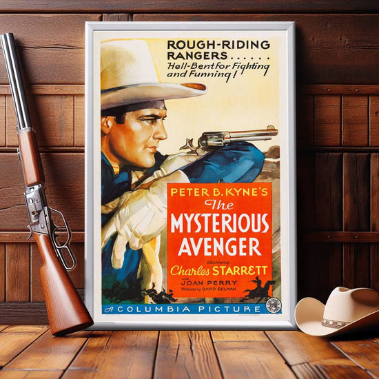 "Mysterious Avenger" (1936) Framed Movie Poster