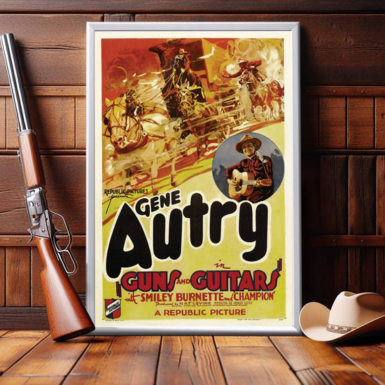 "Guns And Guitars" (1936) Framed Movie Poster