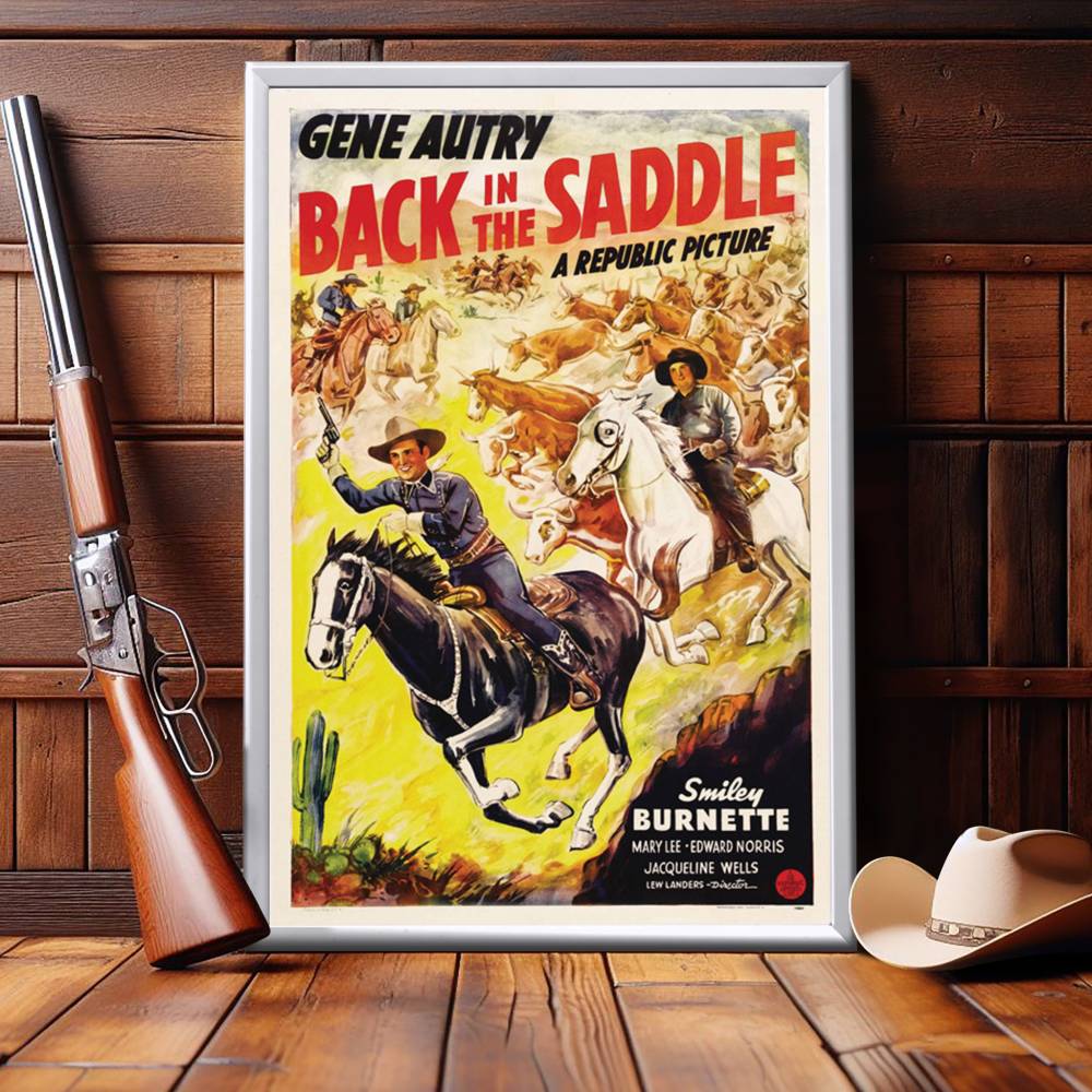 "Back In The Saddle" (1941) Framed Movie Poster