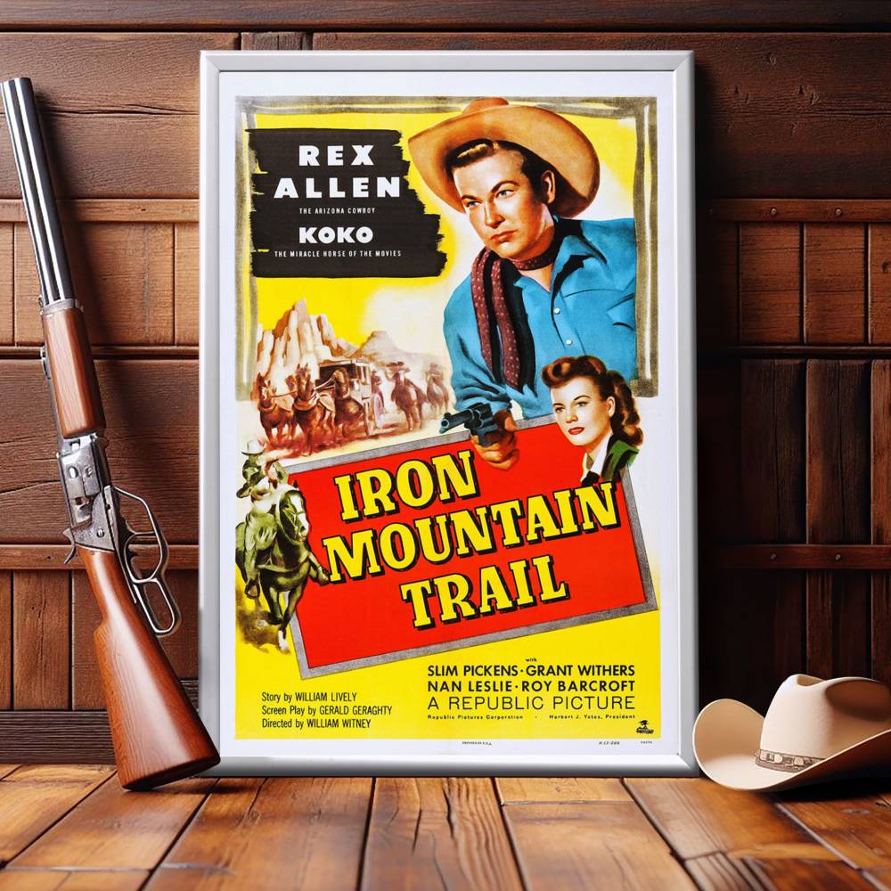 "Iron Mountain Trail" (1953) Framed Movie Poster