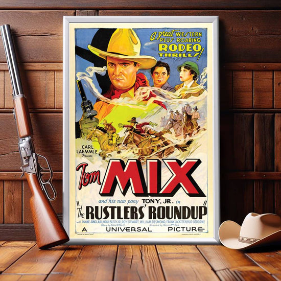 "Rustlers' Roundup" (1933) Framed Movie Poster