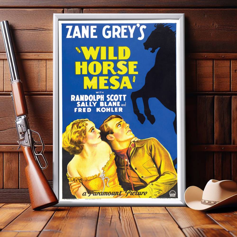 "Wild Horse Mesa" (1932) Framed Movie Poster