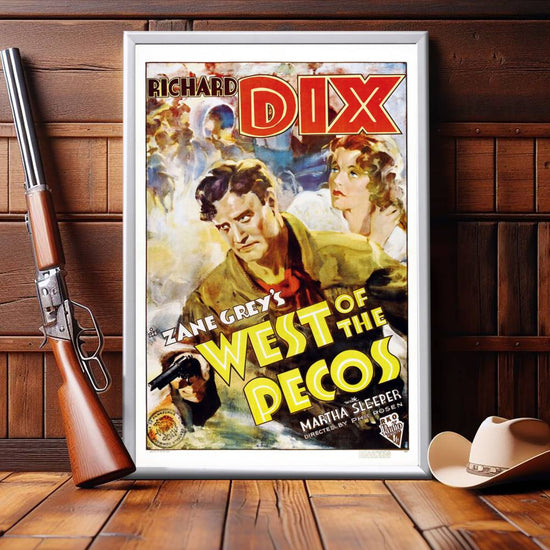 "West Of The Pecos" (1934) Framed Movie Poster