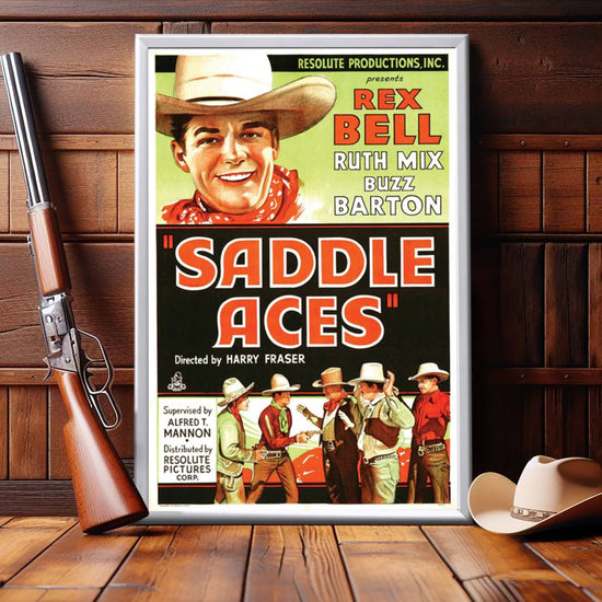 "Saddle Aces" (1935) Framed Movie Poster