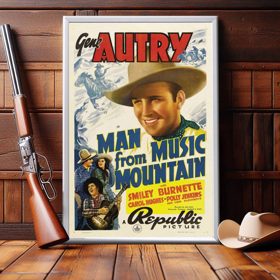 "Man From Music Mountain" (1938) Framed Movie Poster