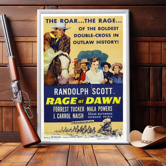 "Rage At Dawn" (1955) Framed Movie Poster