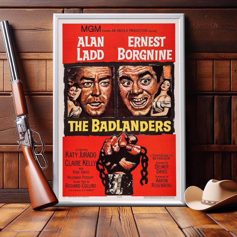 "Badlanders" (1958) Framed Movie Poster