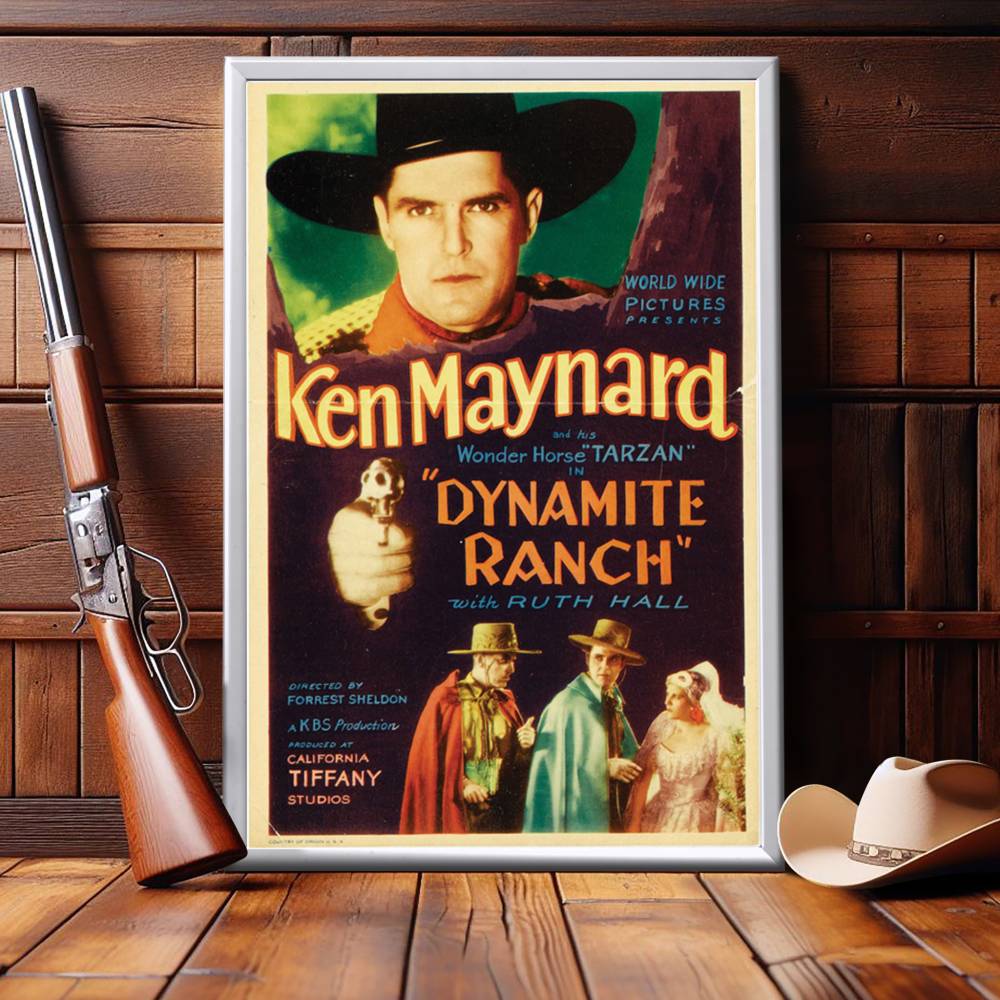 "Dynamite Ranch" (1932) Framed Movie Poster