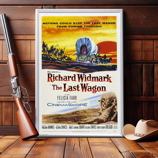 "Last Wagon" (1956) Framed Movie Poster