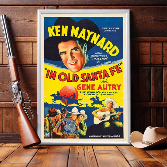 "In Old Santa Fe" (1934) Framed Movie Poster