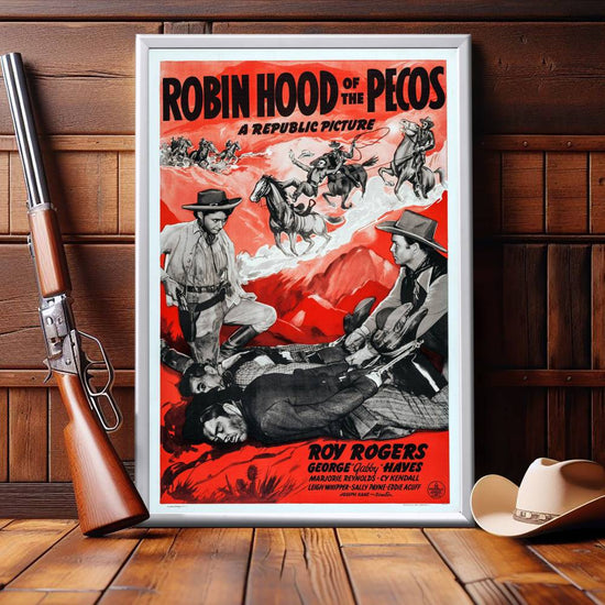 "Robin Hood Of The Pecos" (1941) Framed Movie Poster