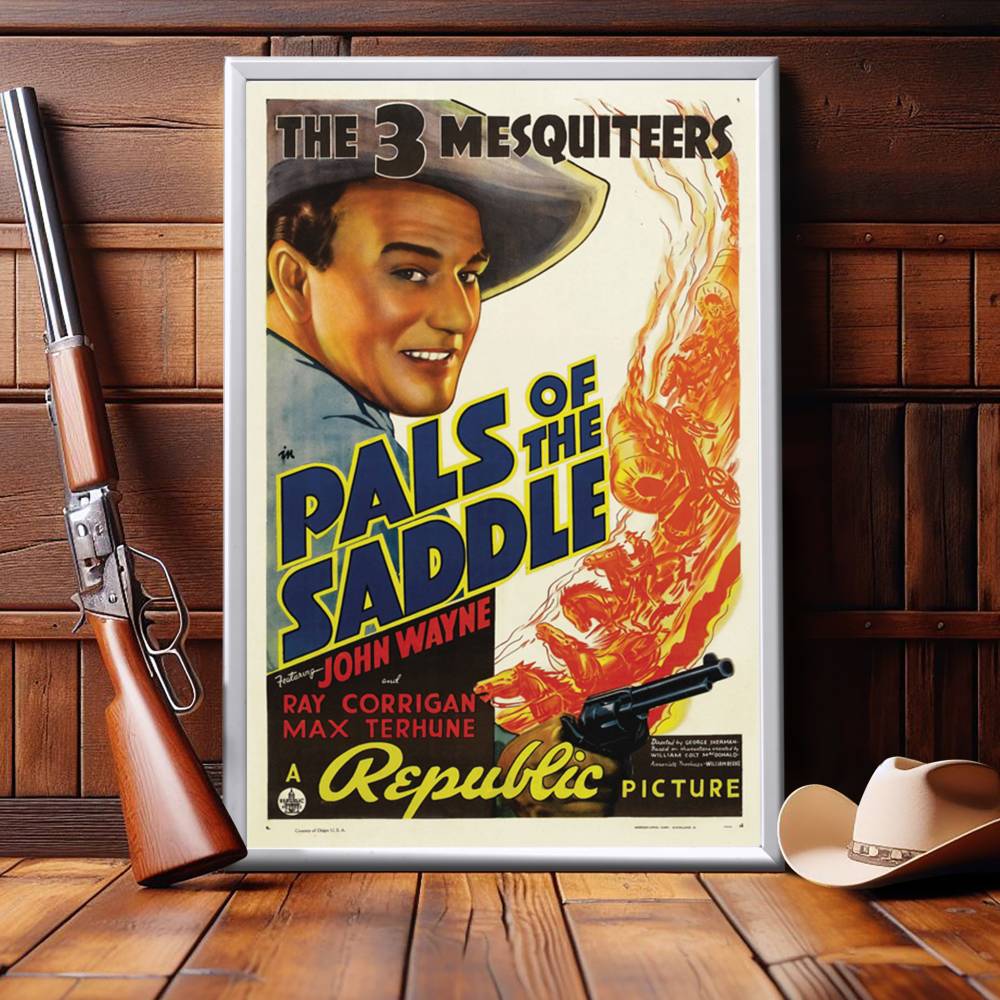 "Pals Of The Saddle" (1938) Framed Movie Poster