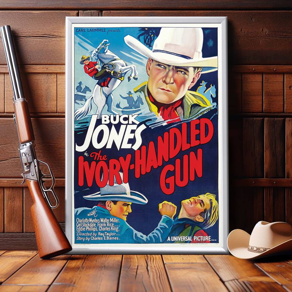 "Ivory-Handled Gun" (1935) Framed Movie Poster