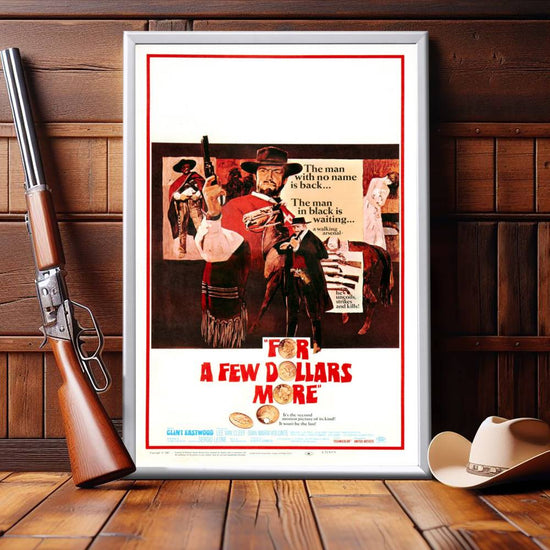 "For A Few Dollars More" (1965) Framed Movie Poster