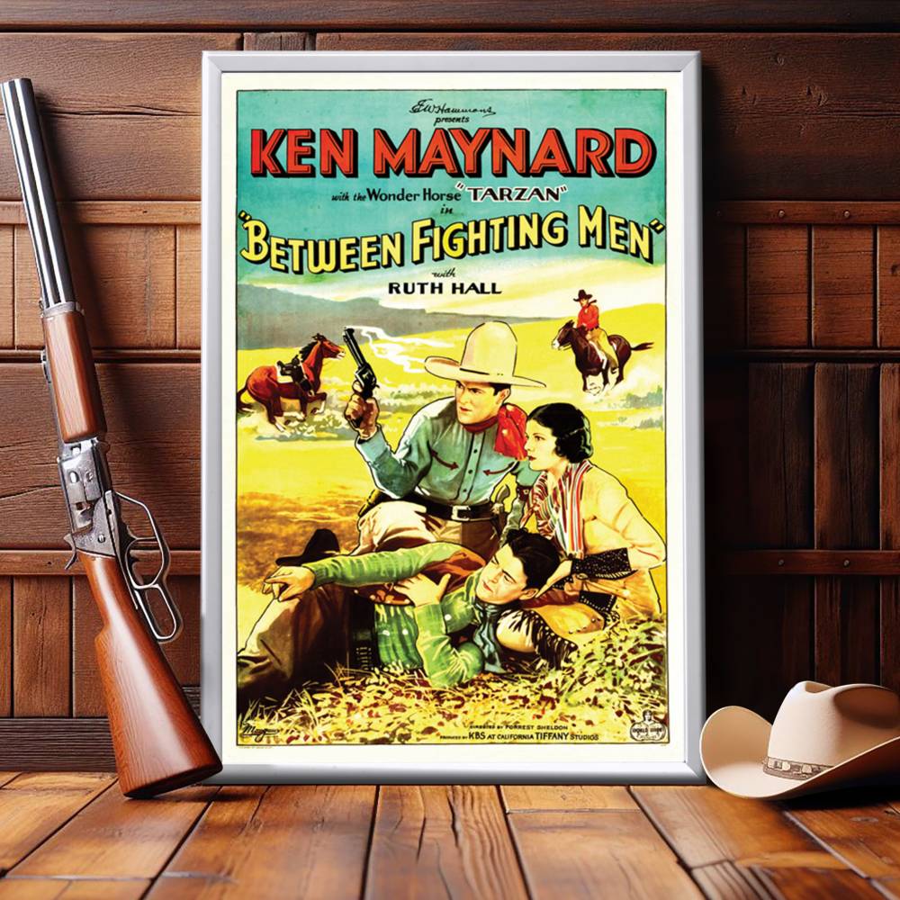 "Between Fighting Men" (1932) Framed Movie Poster