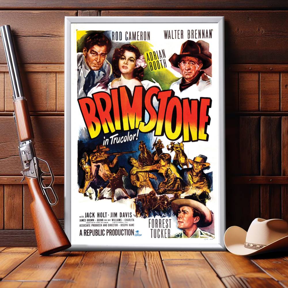 "Brimstone" (1949) Framed Movie Poster