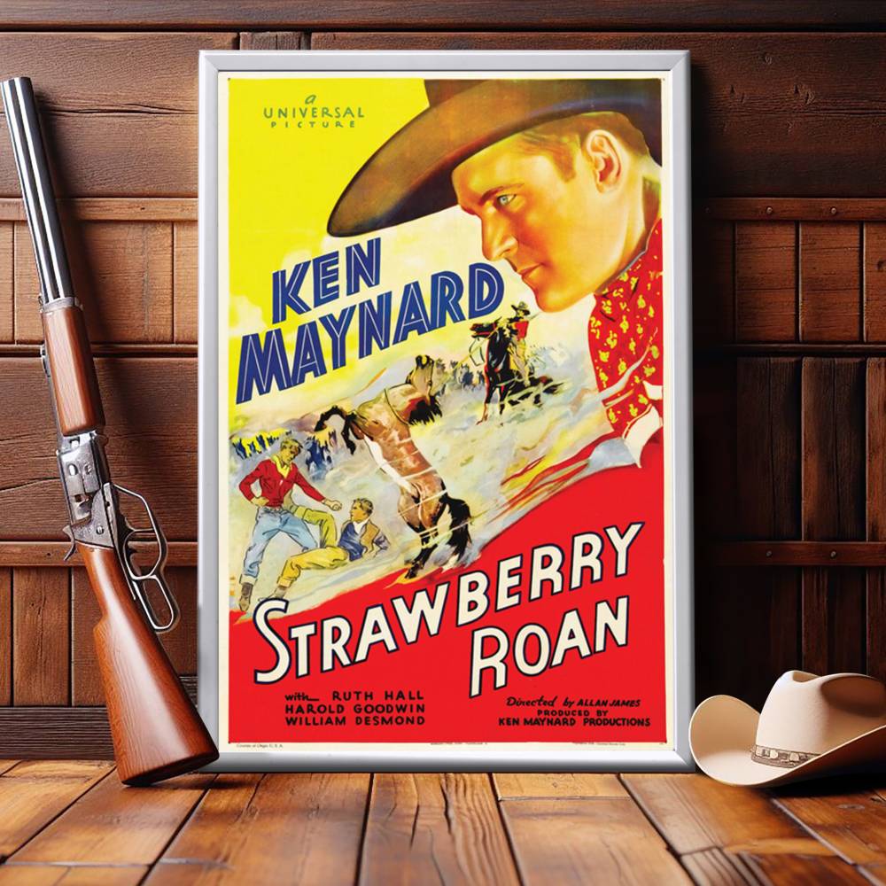 "Strawberry Roan" (1933) Framed Movie Poster