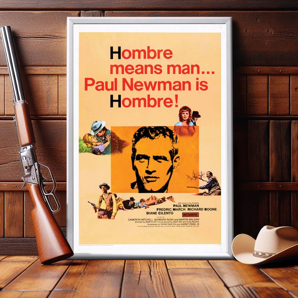 "Hombre" (1967) Framed Movie Poster