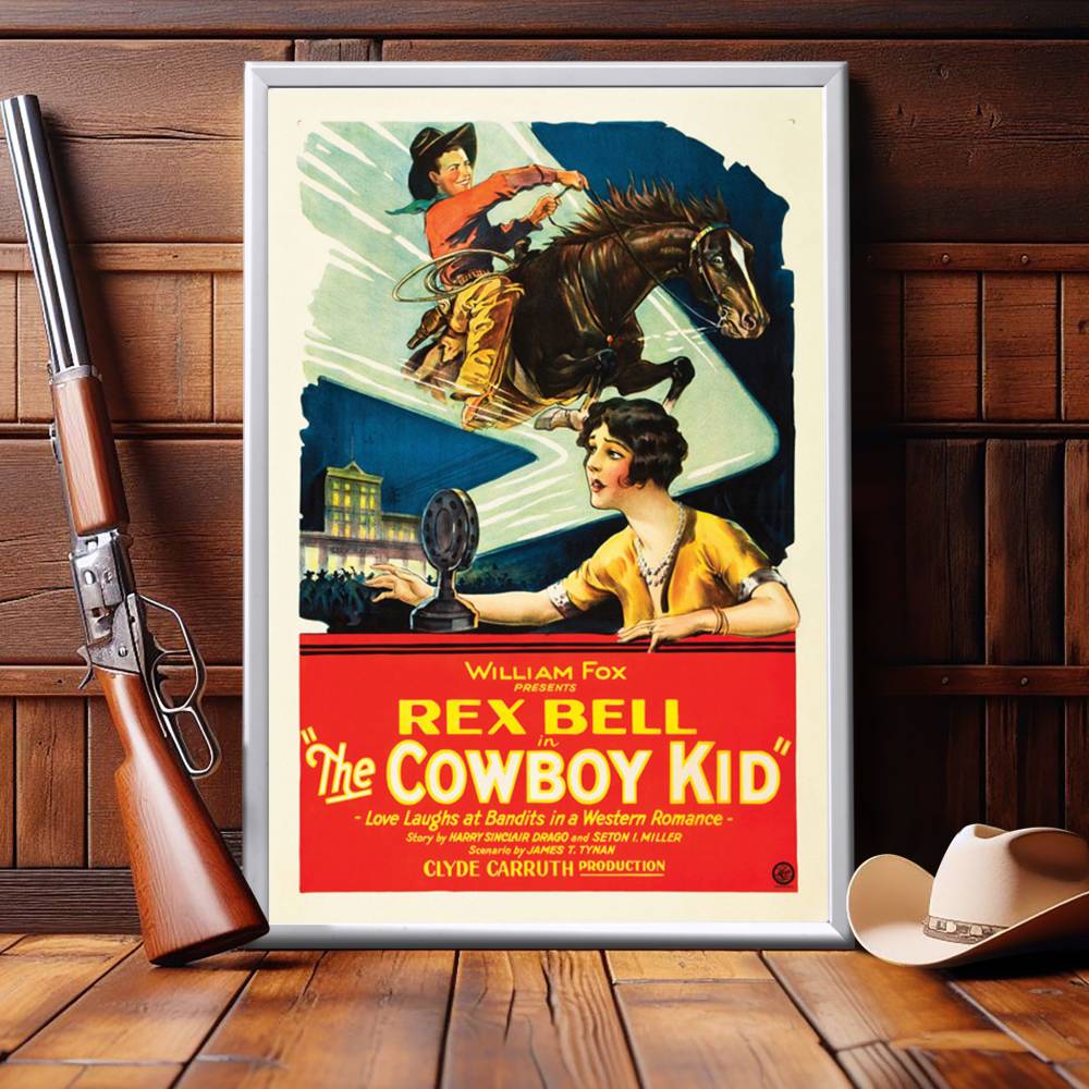 "Cowboy Kid" (1928) Framed Movie Poster