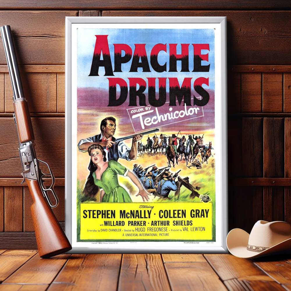 "Apache Drums" (1951) Framed Movie Poster