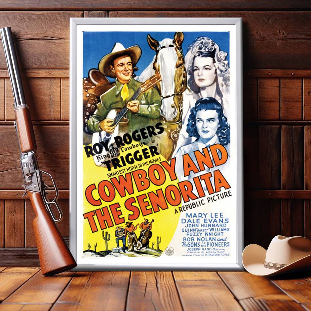 "Cowboy And The Senorita" (1944) Framed Movie Poster