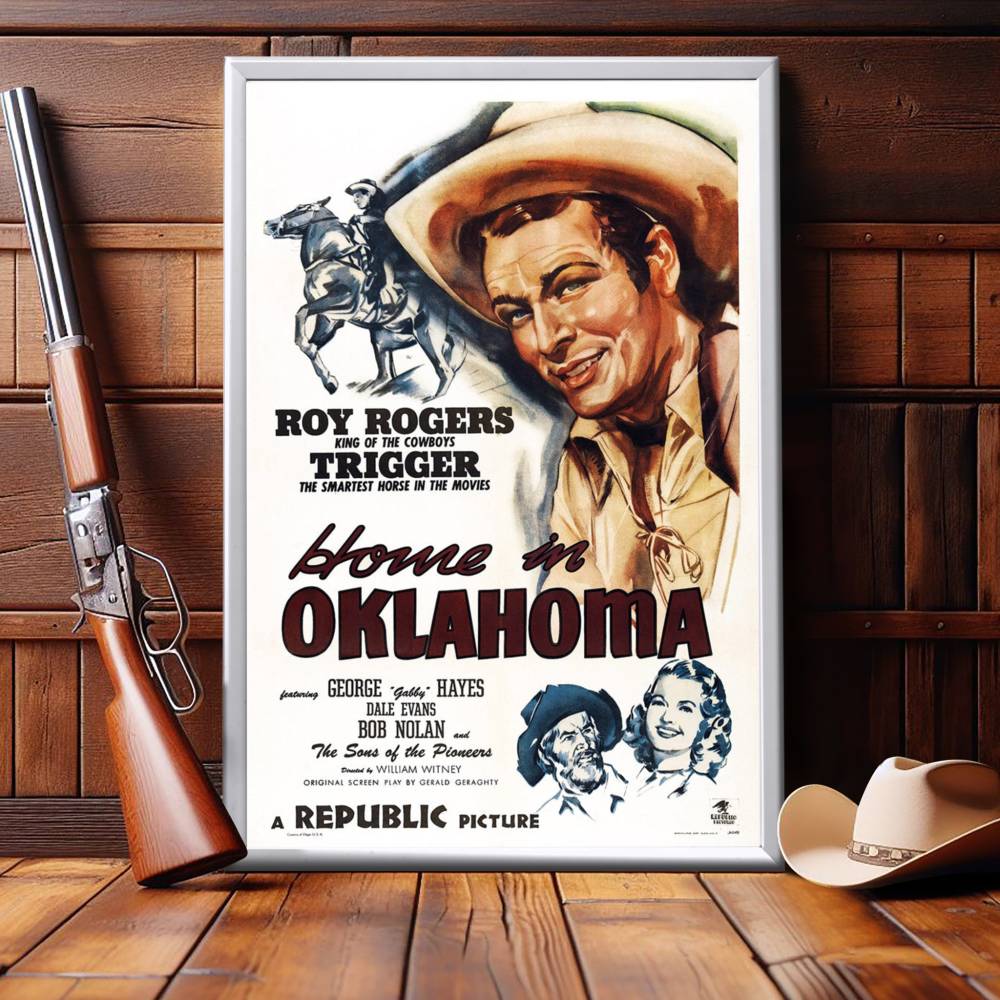 "Home In Oklahoma" (1946) Framed Movie Poster